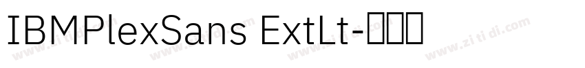 IBMPlexSans ExtLt字体转换